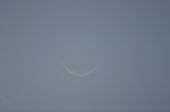 Venus before being occulted by the Moon. 1st Dec 2008